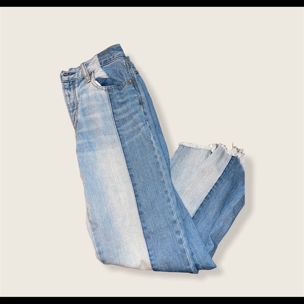 American Eagle two-tone skinny jeans